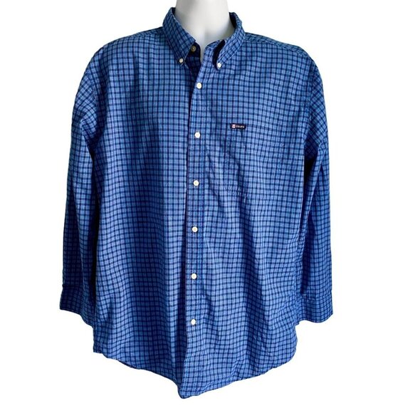 Chaps Easy Care Long Sleeve Button Down Shirt Men's Large - Picture 1 of 8